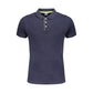 Blue Cotton Polo Shirt