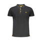 Black Cotton Polo Shirt