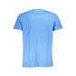 Light Blue Cotton Men T-Shirt