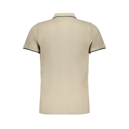 Beige Cotton Polo Shirt