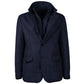 Blue Wool Men Coat