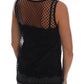 Elegant Black Lace Sleeveless Cami Blouse