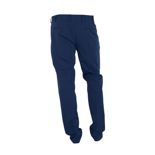 Elegant Blue Trousers for Sophisticated Men