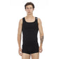 Black Cotton Men Tank Top