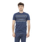 Blue Cotton Men T-Shirt