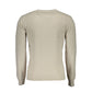 Beige Wool Men Sweater