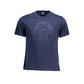 Blue Cotton Men T-Shirt