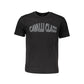 Black Cotton Men T-Shirt