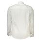 White Cotton Men Shirt