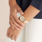 Beige Women Watch