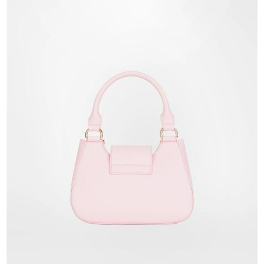 Pink Polyester Women Handbag