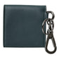 Green Calfskin Leather DG Logo Keyring Coin Purse Wallet