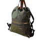 Military Green Patchwork Rucksack Backpack Bag