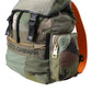 Military Green Patchwork Rucksack Backpack Bag