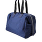 Blue Nylon Calfskin Hand Shoulder Duffel Bag