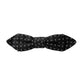 Black Silk Patterned Adjustable Neck Men Papillon Bow Tie