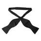 Black Silk Polka Dot Slim Skinny Necktie Men Bow Tie