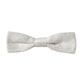 White Silk Patterned Adjustable Neck Men Papillon Bow Tie