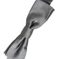 Gray Satin Silk Adjustable Neck Men Papillon Bow Tie