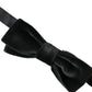 Black Velvet Cotton Adjustable Neck Men Bow Tie