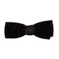 Black Velvet Cotton Adjustable Neck Men Bow Tie