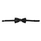 Dark Gray Silk Adjustable Neck Men Bow Tie