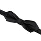 Black Silk Adjustable Neck Men Bow Tie