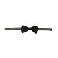 Black Fantasy Silk Adjustable Neck Men Bow Tie