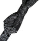 Black Silk Jacquard Adjustable Neck Men Bow Tie