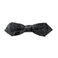 Black Silk Jacquard Adjustable Neck Men Bow Tie