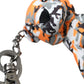 Multicolor Camouflage Animal Silhouette Keychain Keyring