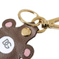 Multicolor Dauphine Calfskin DG Logo Keyring Keychain