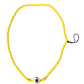 Yellow Beaded Chain DG Logo Charm Necklace