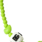 Green Beaded Chain DG Logo Charm Necklace