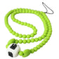 Green Beaded Chain DG Logo Charm Necklace