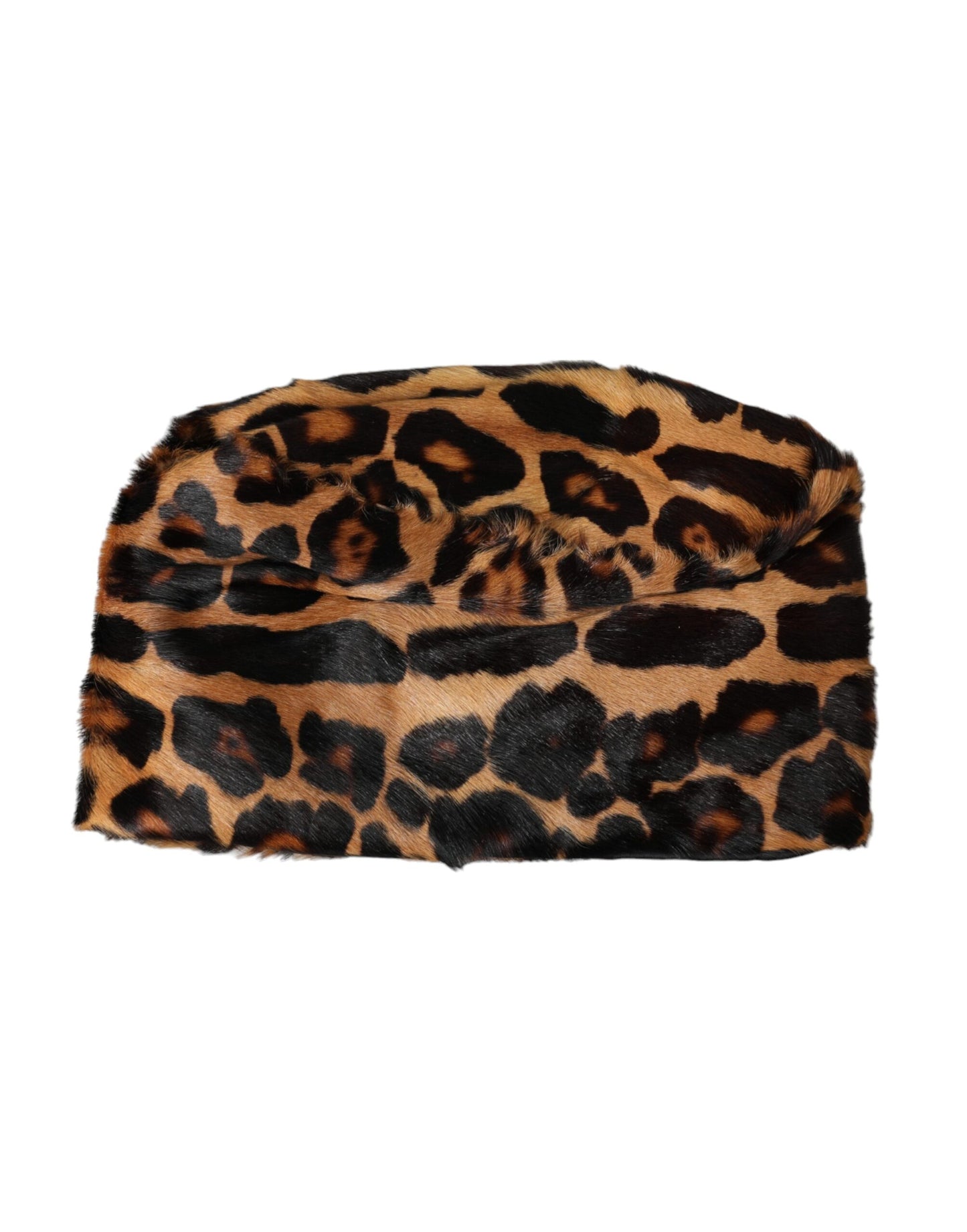 Brown Leopard Fur Women Bucket Hat