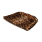 Brown Leopard Fur Women Bucket Hat