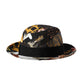 Multicolor Patchwork Women Fedora Wide Brim Hat