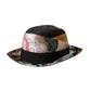 Multicolor Patchwork Women Fedora Wide Brim Hat