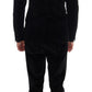 Elegant Black Slim Fit Three-Piece Suit