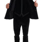 Elegant Black Slim Fit Three-Piece Suit