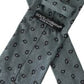 Green 100% Silk Patterned Adjustable Men Tie