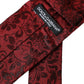 Red Floral Brocade Silk Adjustable Men Tie