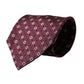 Maroon Silk Branded Logo Adjustable Men Tie