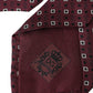 Maroon Silk Branded Logo Adjustable Men Tie