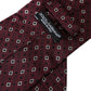 Maroon Silk Branded Logo Adjustable Men Tie