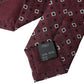 Maroon Silk Branded Logo Adjustable Men Tie