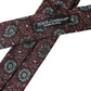 Maroon Floral 100% Silk Adjustable Men Tie