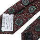 Maroon Floral 100% Silk Adjustable Men Tie