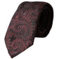 Bordeaux Patterned Silk Adjustable Men Tie